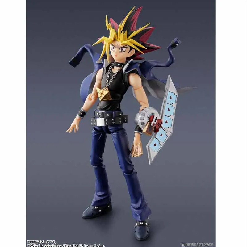 متوفر في المخزون بانداي الأصلي SHF أنيمي الشكل يو غي أوه! ألعاب شخصيات الرسوم المتحركة يامي يوجي للأولاد/الفتيات/الأطفال/هدية عيد الميلاد