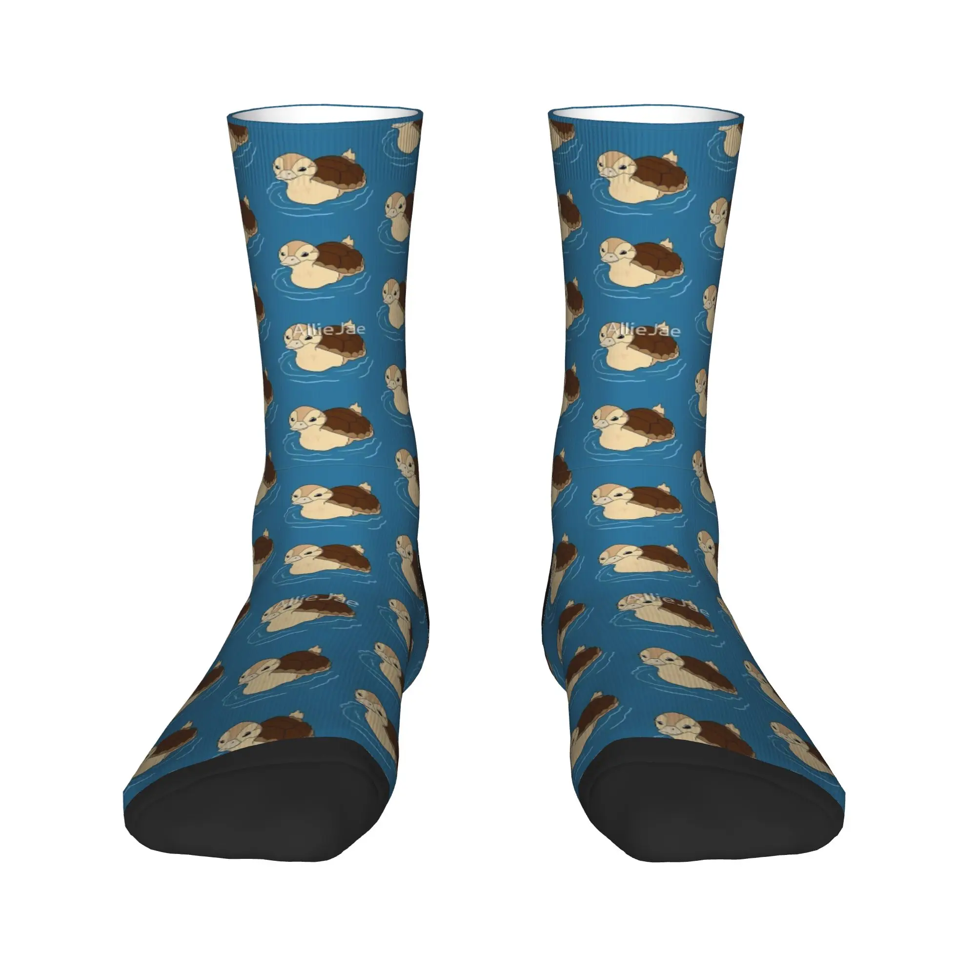 Turtle Duck Avatars Airbender Socks  Gothic Stockings Unisex Men High Quality Skateboard Socks Autumn Design Anti-Slip Socks