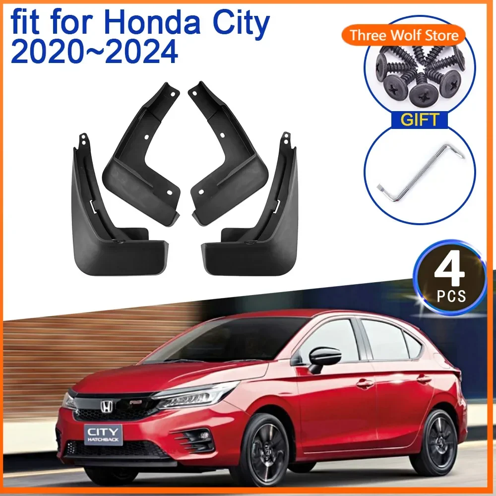 

Брызговики для Honda City 2024 Hatch 2023 2022 2021 2020 GN2 GN3 GN5, автомобильные аксессуары, брызговики, брызговики на крыло