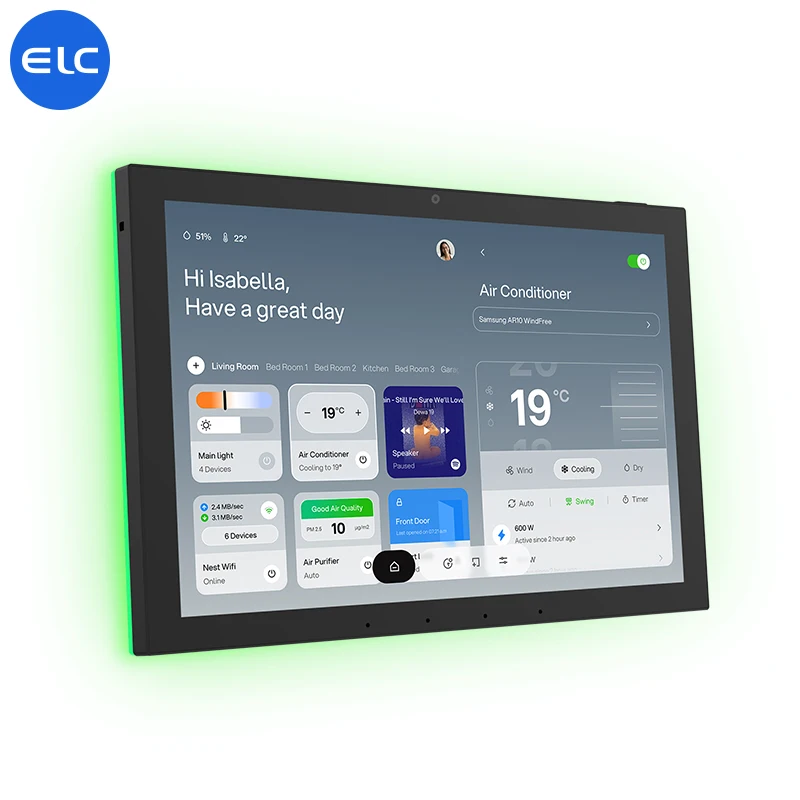 SMT1019 Smart Home Automation 10.1 Inch Android 14 4+64GB POE Touch Control Display Tablet with RK3576S Quad-Core CPU 1280*800