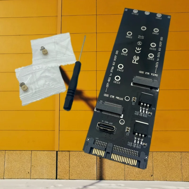 placa-adaptadora-m2-sata-ssd-para-sata-com-duas-portas-adaptador-riser-m2-nvme-ssd-para-sff-8611-placa-de-expansao-para-placa-mae