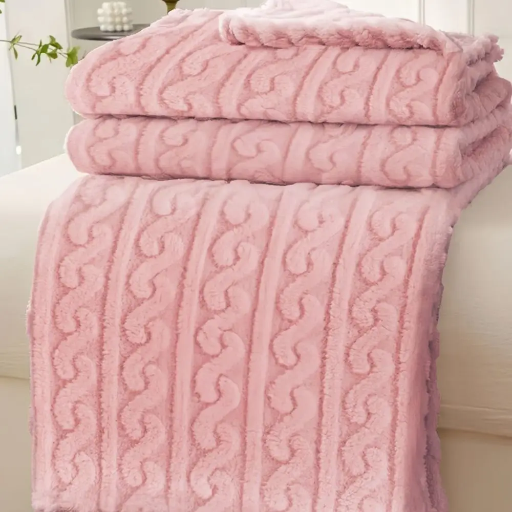 

High Quality Autumn Winter Baby Blanket Flannel Thickned Newborn Swaddle Wrap Solid Color Soft Quilt