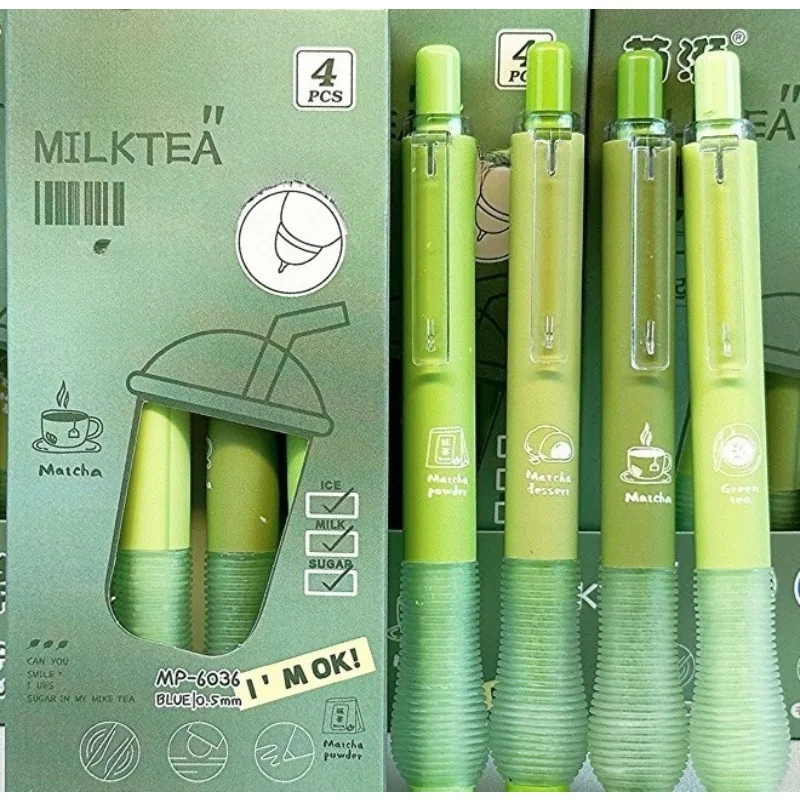 

Стираемая ручка Matcha Press, специальная термостираемая гелевая ручка Crystal Blue Black для студентов, чтобы уменьшить нагрузку на оболочке