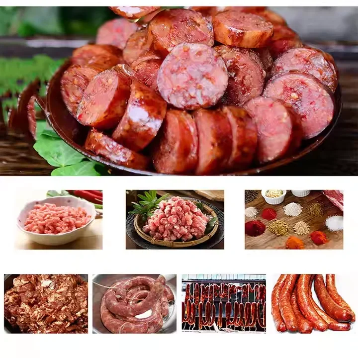 Meat Sausage Product Making Filling Machinetwister Automatic Sausage Stuffer With Twisting Function