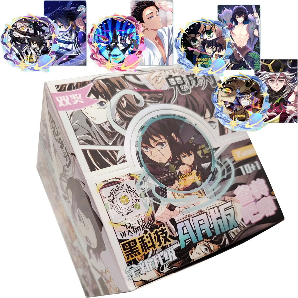 

Demon Slayer Classic Anime Cartoon Characters Badge Cartoon Enchanting Peripheral Stylish Laser Cards Bag Ornament Perfect Gifts