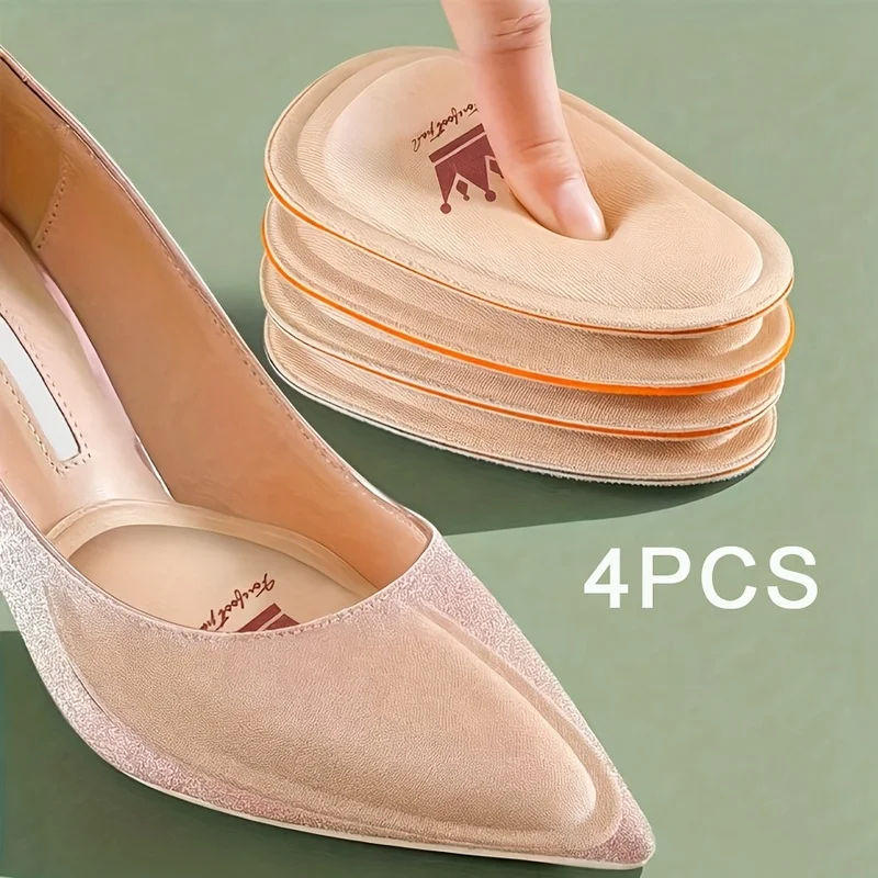 4pcs Memory Foam Forefoot Insoles, Half-Insoles, Anti-Slip, -Relieving, Metatarsal Insoles Suitable For Women'S High Heels