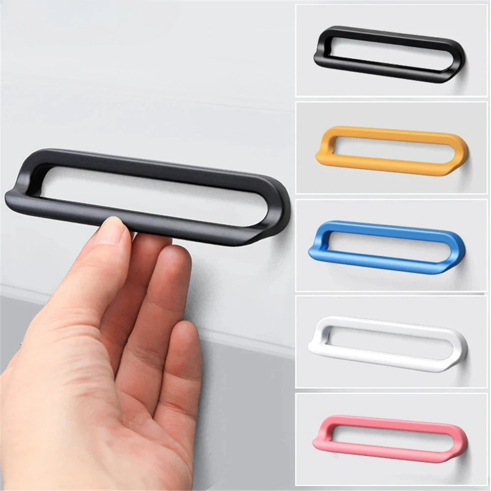 Zinc Alloy Modern Simple Drawer Bathroom Kitchen Cabinet Handles Colorful Children's Room Wardrobe Cupboard Furniture Door Knobs