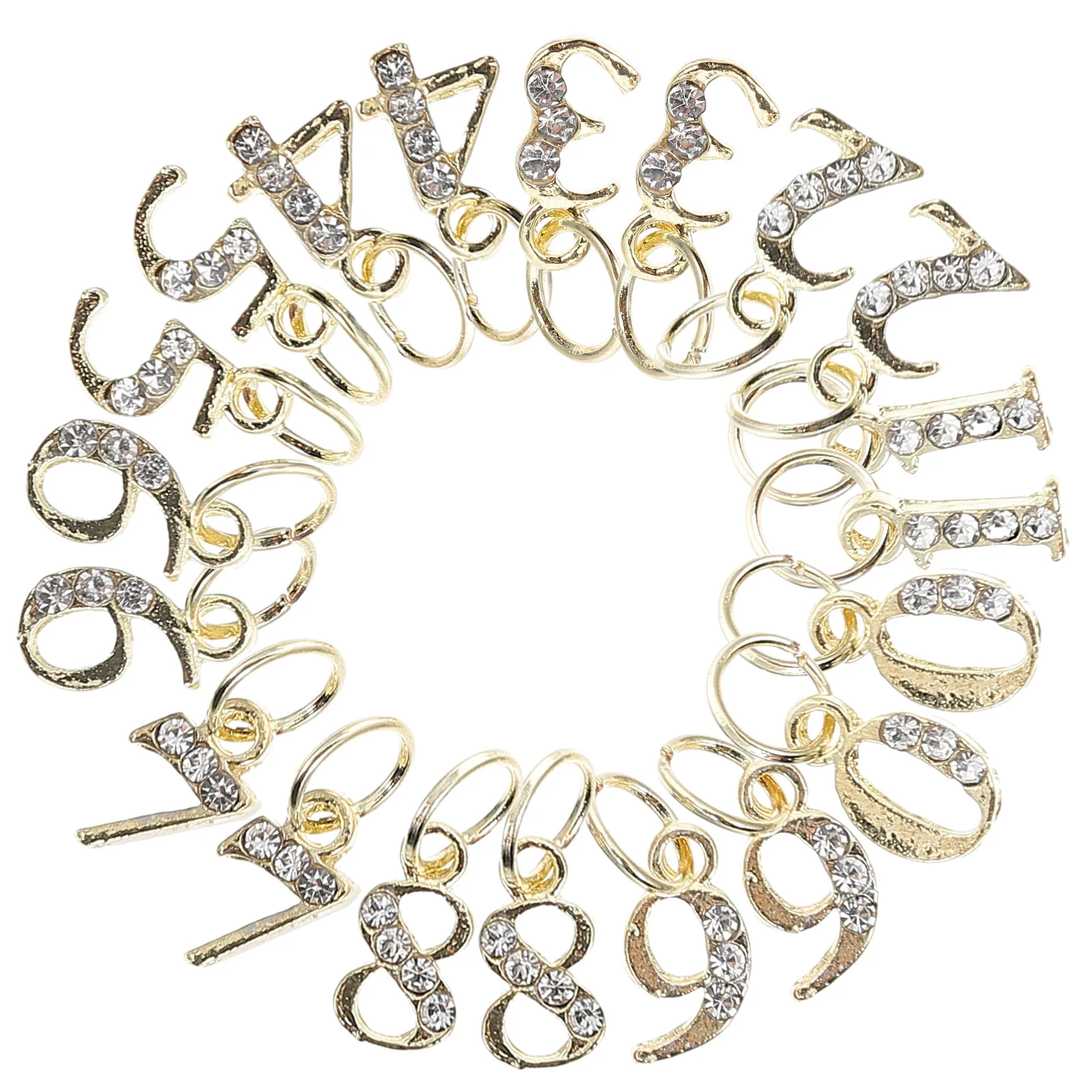 Décorations en strass en métal, 20 pièces, breloques légères et résistantes à l'usure pour femmes, Nail Art décoratif, pendentif croix