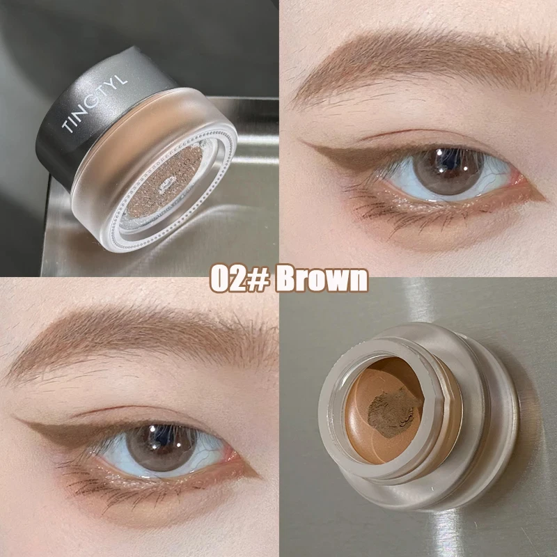 빠른 건조 눈썹 포마드 아이 라이너 페이스트 방수 및 땀 방지 브러쉬 레드 블랙 라이트 브라운 브로우 드로잉 비 파괴