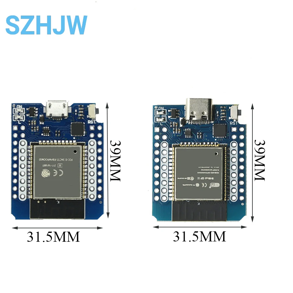 Wemos D1 MINI ESP8266 ESP32 ESP-32S WIFI Bluetooth-compatible CP2104 CH9102  Development Board Module For Arduino With Pins image 3