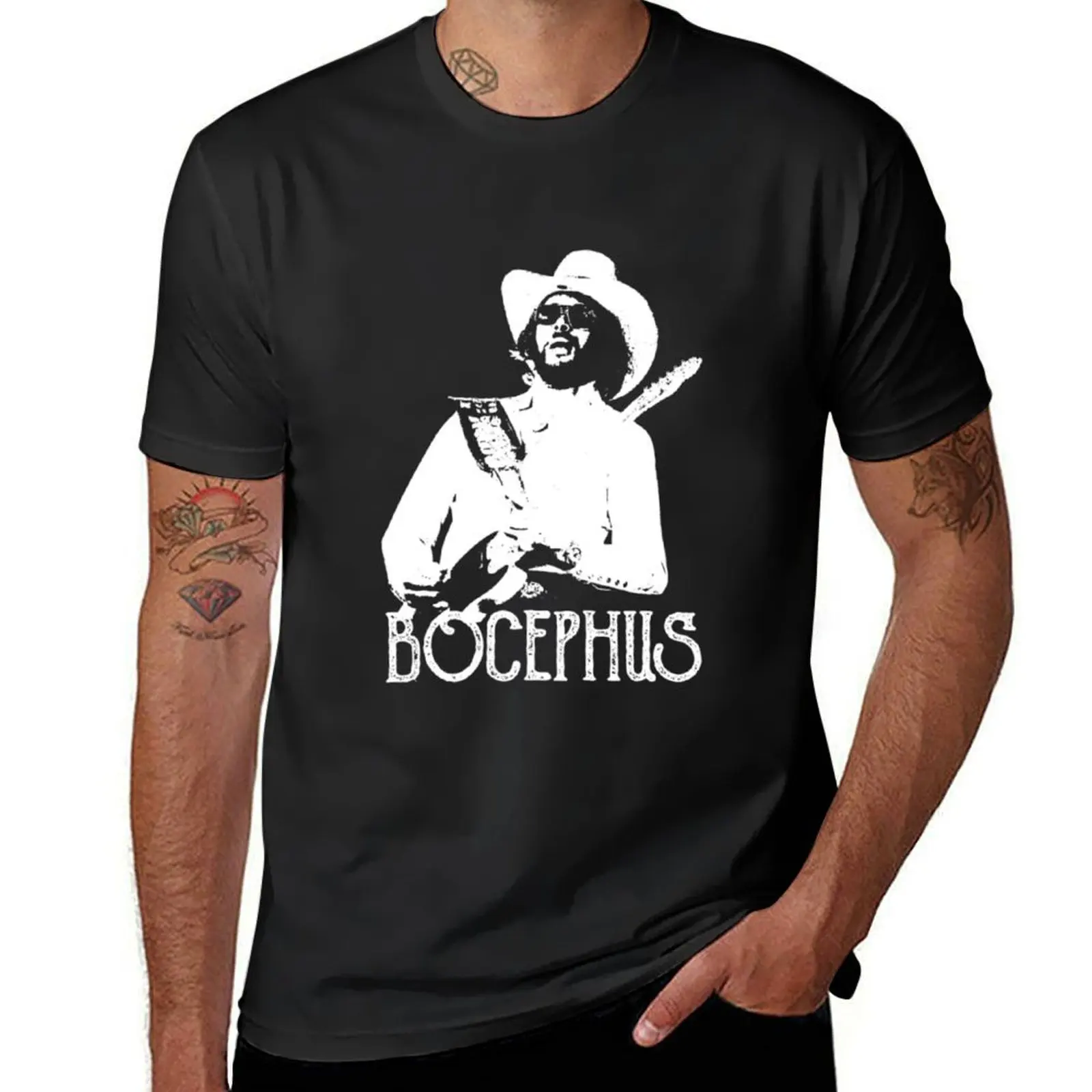 Retro Bocephus Vintage Hank Jr Distressed Williams Funny Musician T-Shirt summer top Blouse Men's t shirts