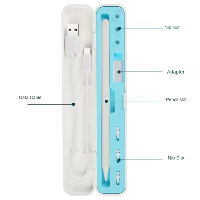 حافظة حمل لأبل قلم رصاص 2nd Gen و 1-صندوق تخزين مع غطاء لأبل قلم رصاص-حافظة حماية للقلم الرصاص لباد