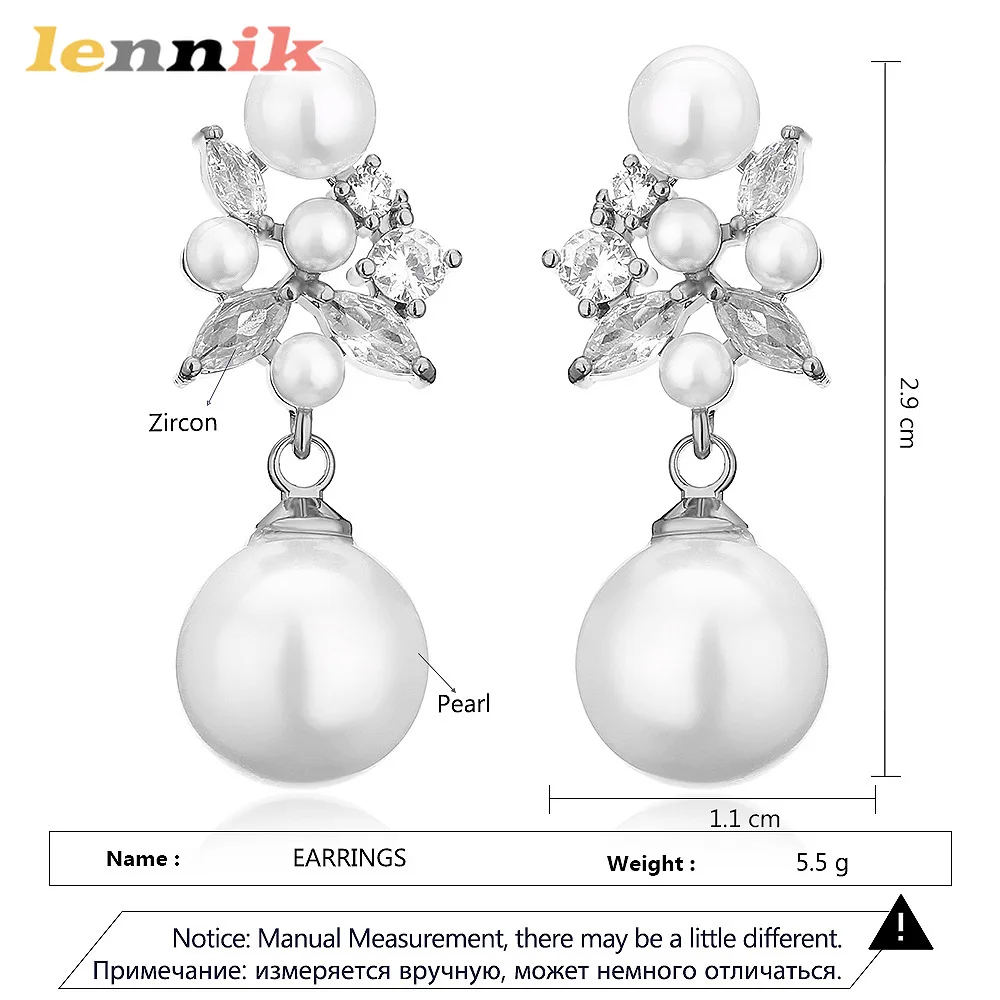LENNIK New Korean Temperament Internet Celebrity Earrings, Long Style with High-end and Grand Feeling, Hot Sale Women's Earrings