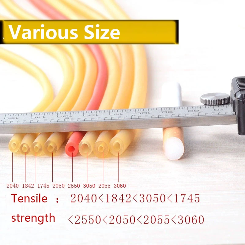 1M Natural Latex Hose DIY Slingshot Rubber Band High Elasticity Surgical Medical Cannula Catapult Fitness Tension Band