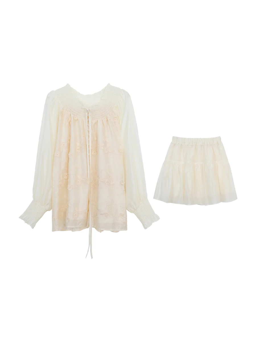 

Юбка трапециевидной формы с высокой талией, женская летняя 20225, новый дизайн, утягивающая шифоновая юбка, красная, галерея знаменитостей, поездка на работу, чистая C...