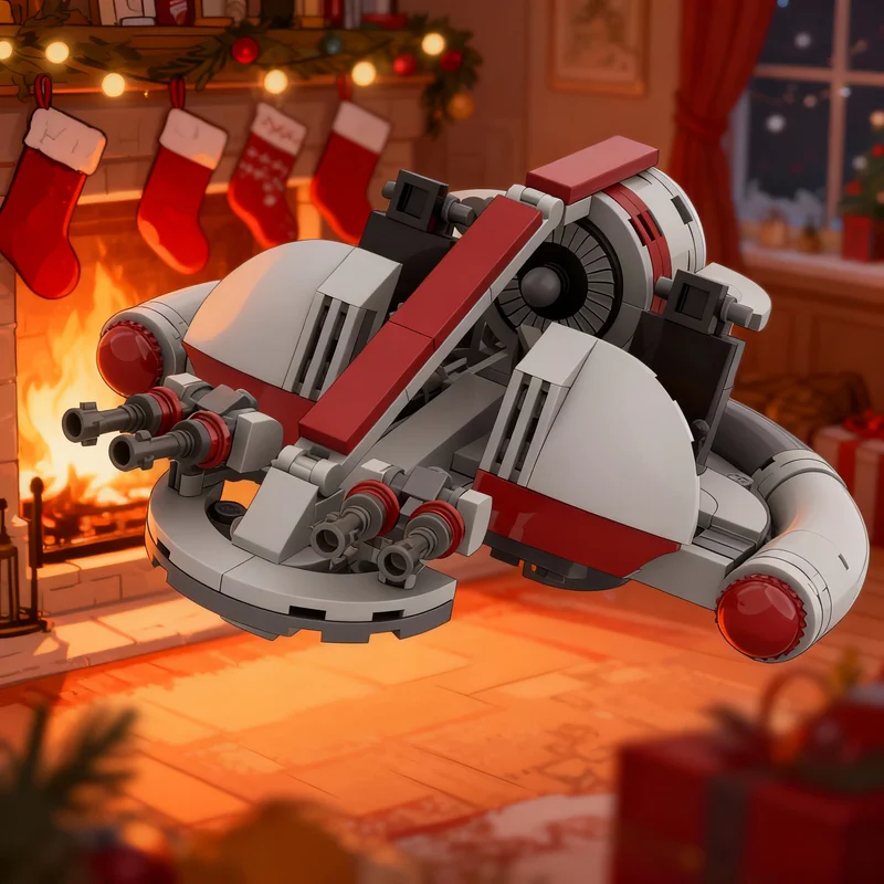 

227 деталей MOC Star Battle Infantry Support Platform Melnik, конструктор, модель, развивающая игрушка, идея для подарка на Рождество