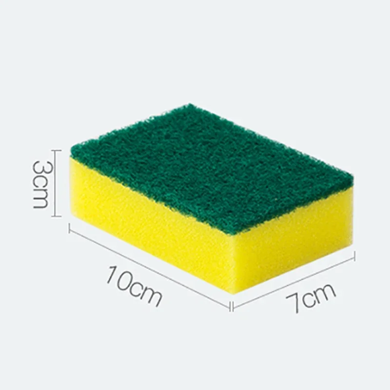 Anti-Grease Dishwashing Sponge Reusable High Density Sponge Emery Magic Clean Brush For Dish Pan Kitchen Towel Cleaning Tools