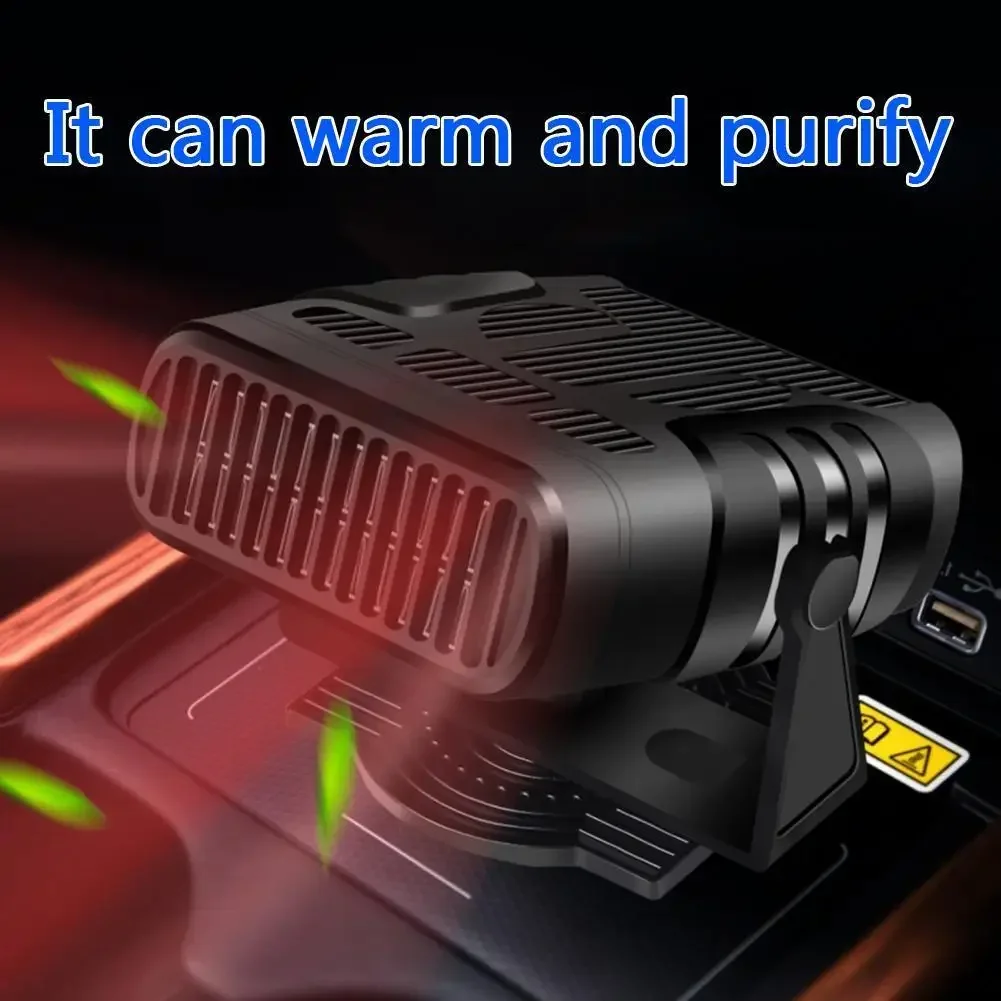 12/24V Car Heater Car Windshield Fast Heating fans Defrost Defogger 360° Rotation Auto Heater Interior car electrical appliances