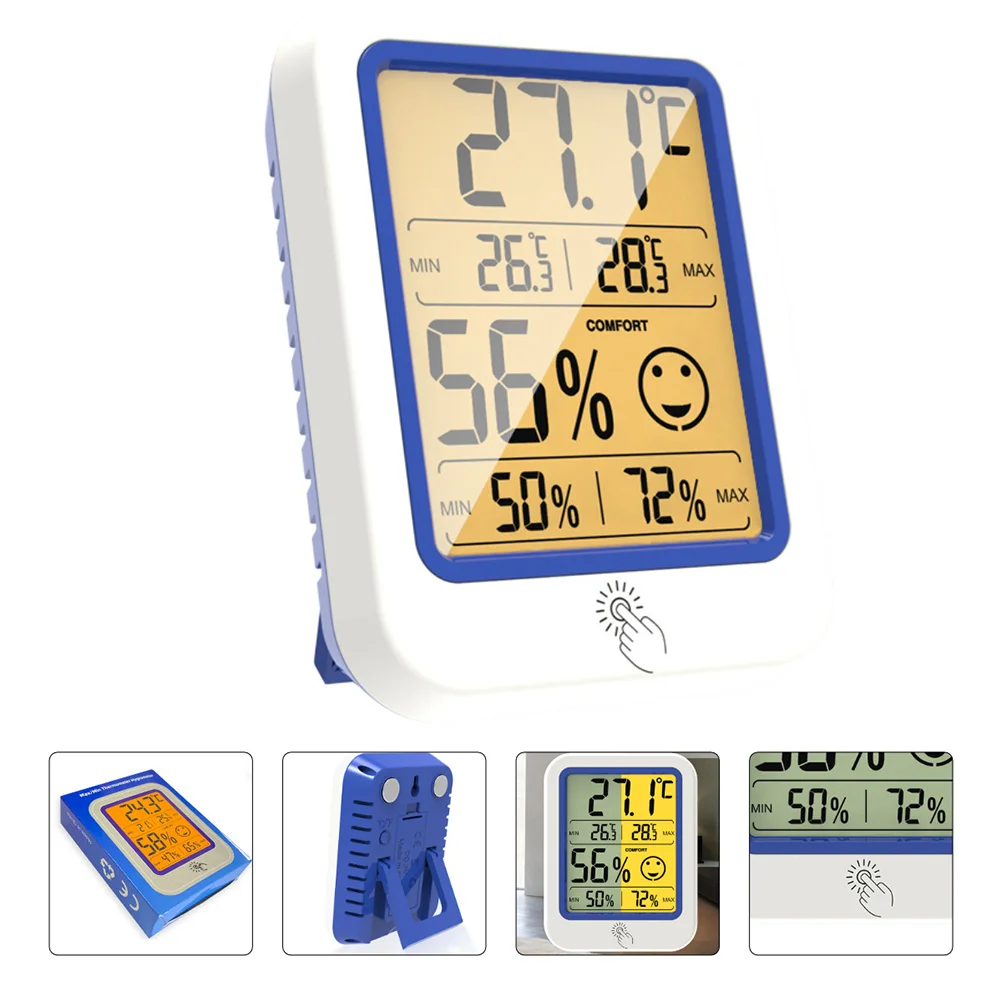 

Digital Hygrometer Thermometer Temperature Humidity Gauge Large Display Low Power Consumption For Home Indoor Outdoor Use