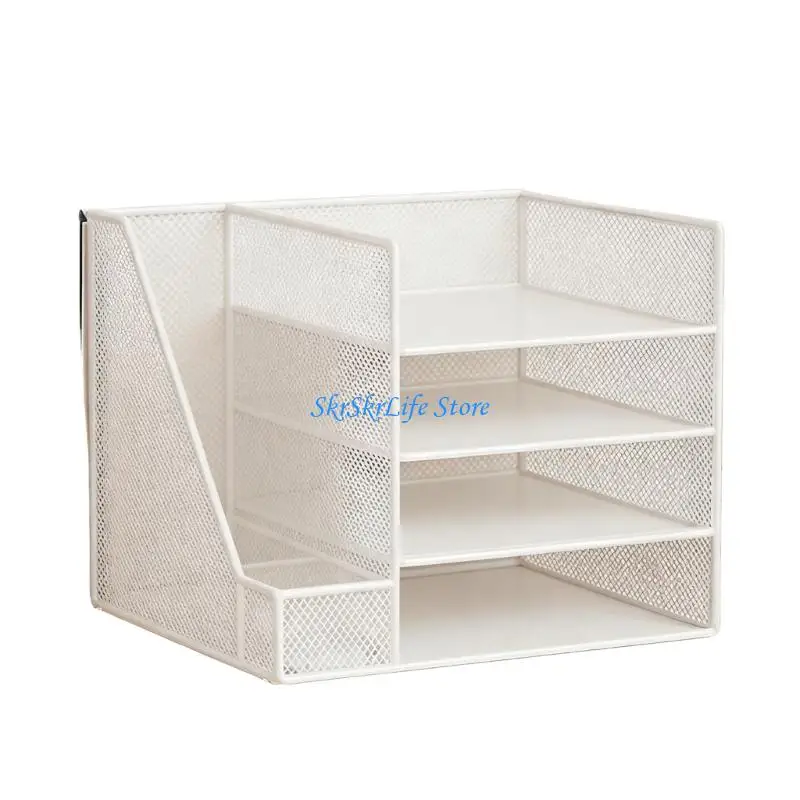 E65E Desk and Accessories,Desktop Paper File With File Holders