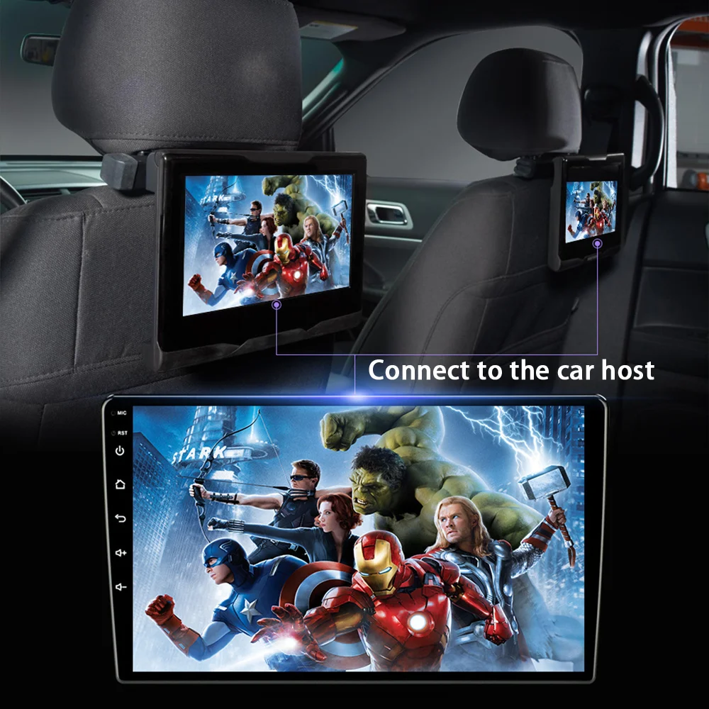 

10.1/11.6inch Headrest Monitor Display IPS Android Tablet Touch Screen For Car Rear Seat Player Video Music FM AirPlay HDMI