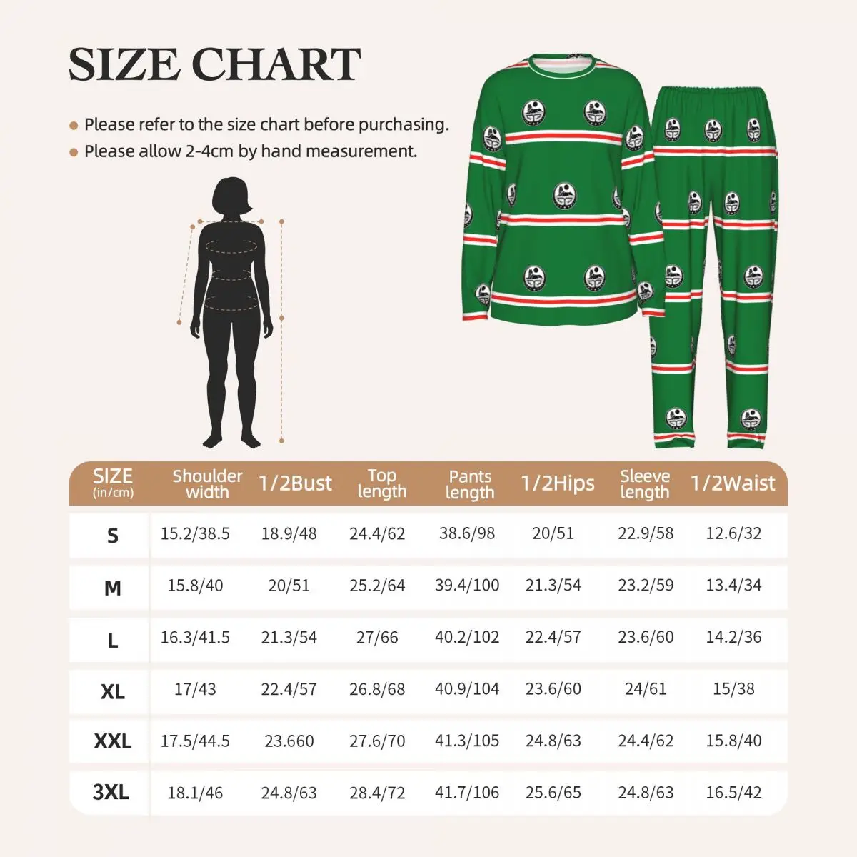 Chechen Borz Wolf Coat Of Arms Of Chechnya Round Neck Long Sleeves Nightdress for Sleepshirts Women Loose Pajama Set Long Pants