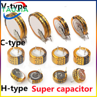 1Pcs V C H type 5.5V Super capacitor 0.047F 0.1F 0.22F 0.33F 0.47F 1.0F 1.5F 4.0F 5.0F 1F 4F 5F Button Farad capacitor