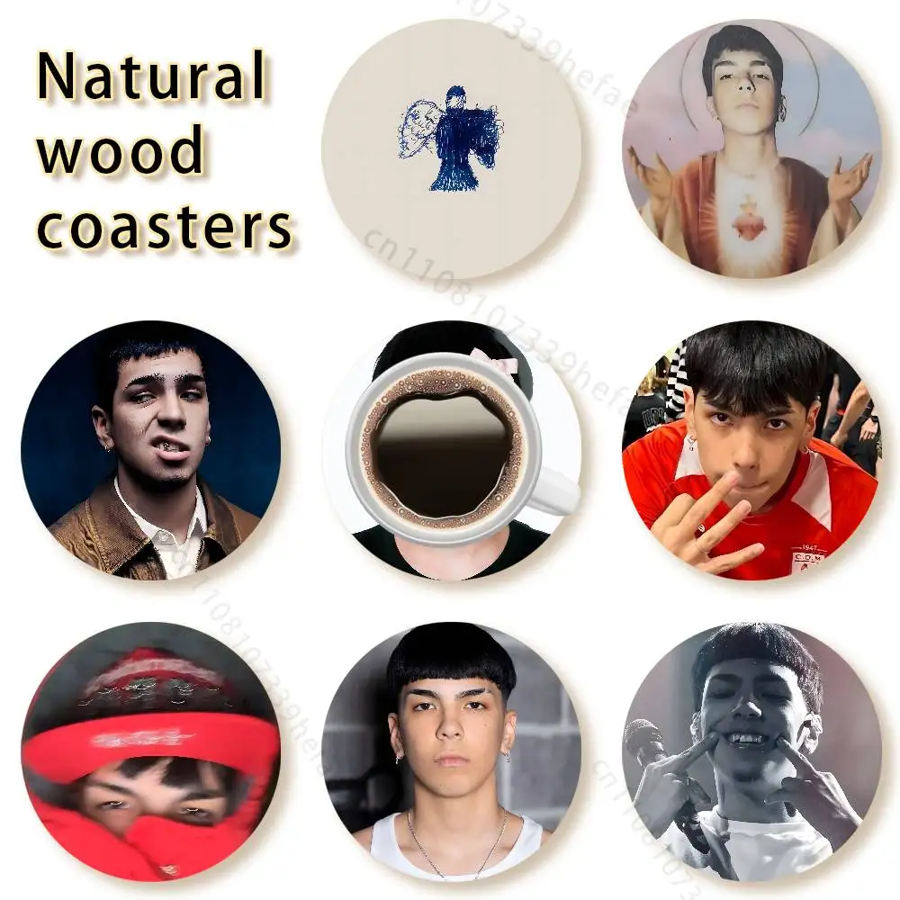 

M-Milo J 111 Singer wooden anti-slip coasters, suitable for home office and living room decoration