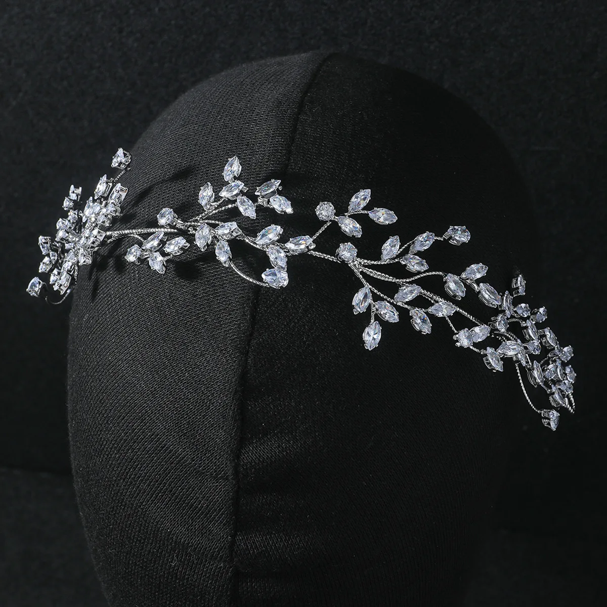 Luxury Bridal Headbands Wedding Hair Jewelry Headdress Zirconia CZ Bride Hairband Tiaras Crowns Women Girl Party Prom Headpiece