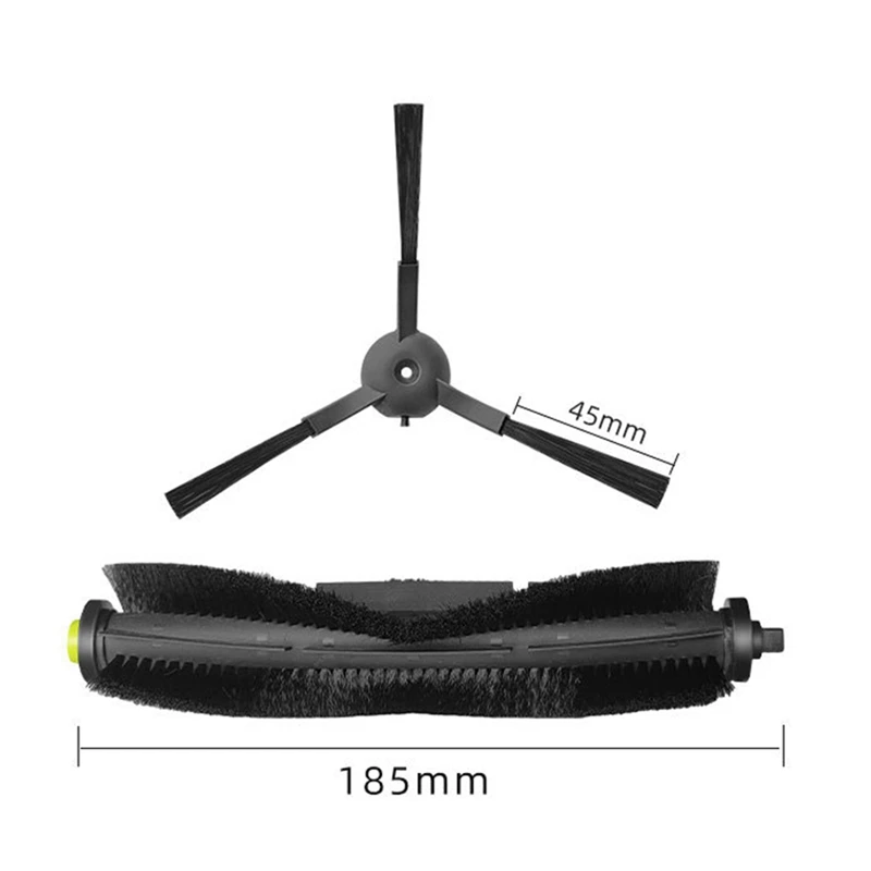 แปรงด้านข้างแปรงหลักชุดลูกกลิ้งสําหรับ Qihoo 360 S10 เครื่องดูดฝุ่นหุ่นยนต์อุปกรณ์เสริม