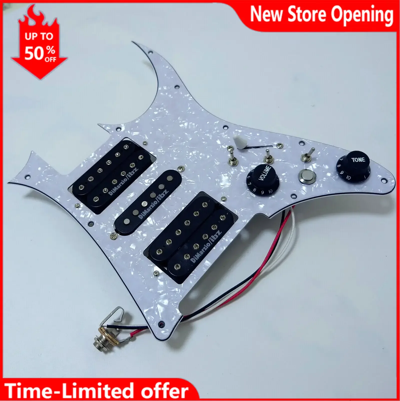 Guitar Prewired Loaded Pickguard Set with HSH Humbucker Pickups Set For RG Electric Guitars Replacement Parts