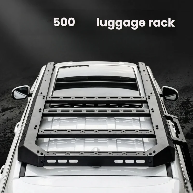 Heavy Duty Manganese Steel Roof Platform Luggage Rack Offroad Exterior Modification Parts Fit 500 2022-2026 Models