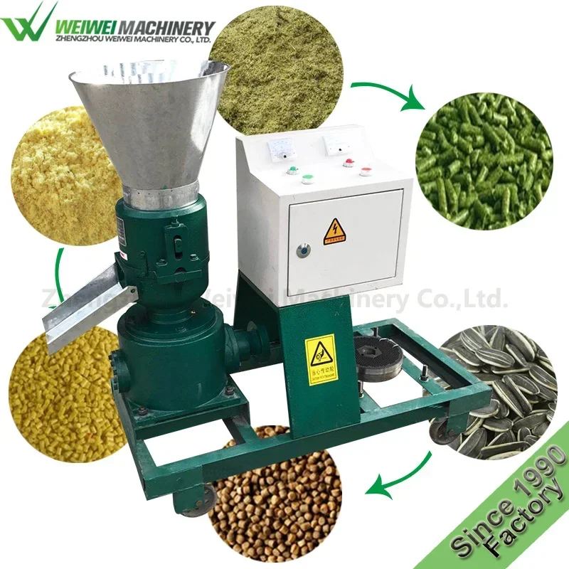 

Capacity 150-300 kg/h cattle livestock poultry goat animal sinking fish feed pellet making mill machine