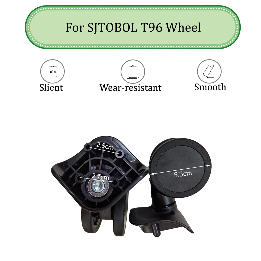 

For SJTOBOL T96 Universal Wheel Replacement Suitcase Silent Smooth Shock Absorbing Durable Convenient Accessories Caster Wheels