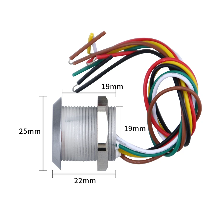 Imagem -03 - Impermeável Metal Mini Card Reader Adequado para Sistemas de Controle de Acesso Wiegand 26 34 Access Card Reader id e ic