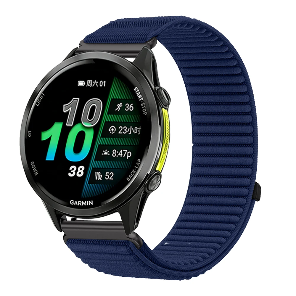 18/20/22mm Nylonarmband für Garmin Venu 4 3 3s Sq 2 Plus/Vivoactive 6 5 4 3 s Geflochtenes Armband für Garmin Forerunner 255S 645 245 – Detail 18