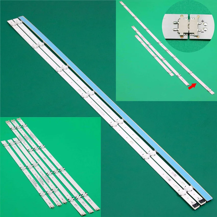 LED Band untuk LG 43LJ624V-ZC 43LJ617T-TB 43LJ619V-TE LED Bar Lampu Latar Strip Line Penguasa Wooree 43 Inci UHD_LED Array_A-Type_161024