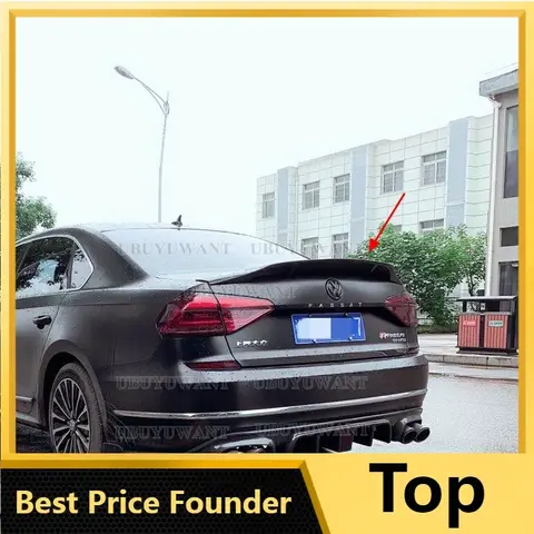 Biltillbehör för Volkswagen Passat B7 USA 2011-2017 Passat NMS CARBON FIEBR Bakre bagageutrymme Bakspoiler Dekoration 6 best sales Passat B7 spoiler - №5