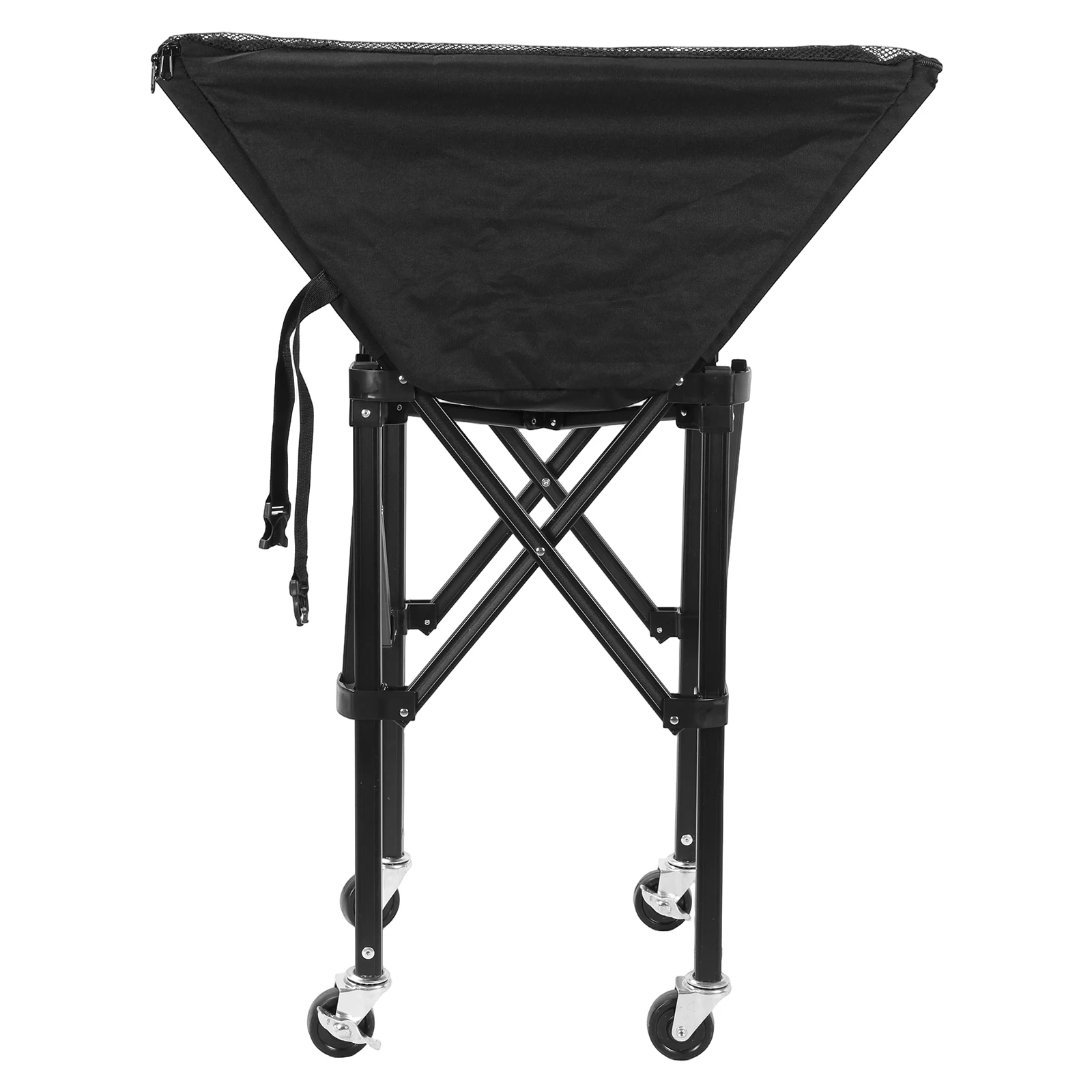 

Collapsible Hammock Ball Cart with Wheels Foldable Tennis Ball Cart Large Capacity for Garage Or Gym