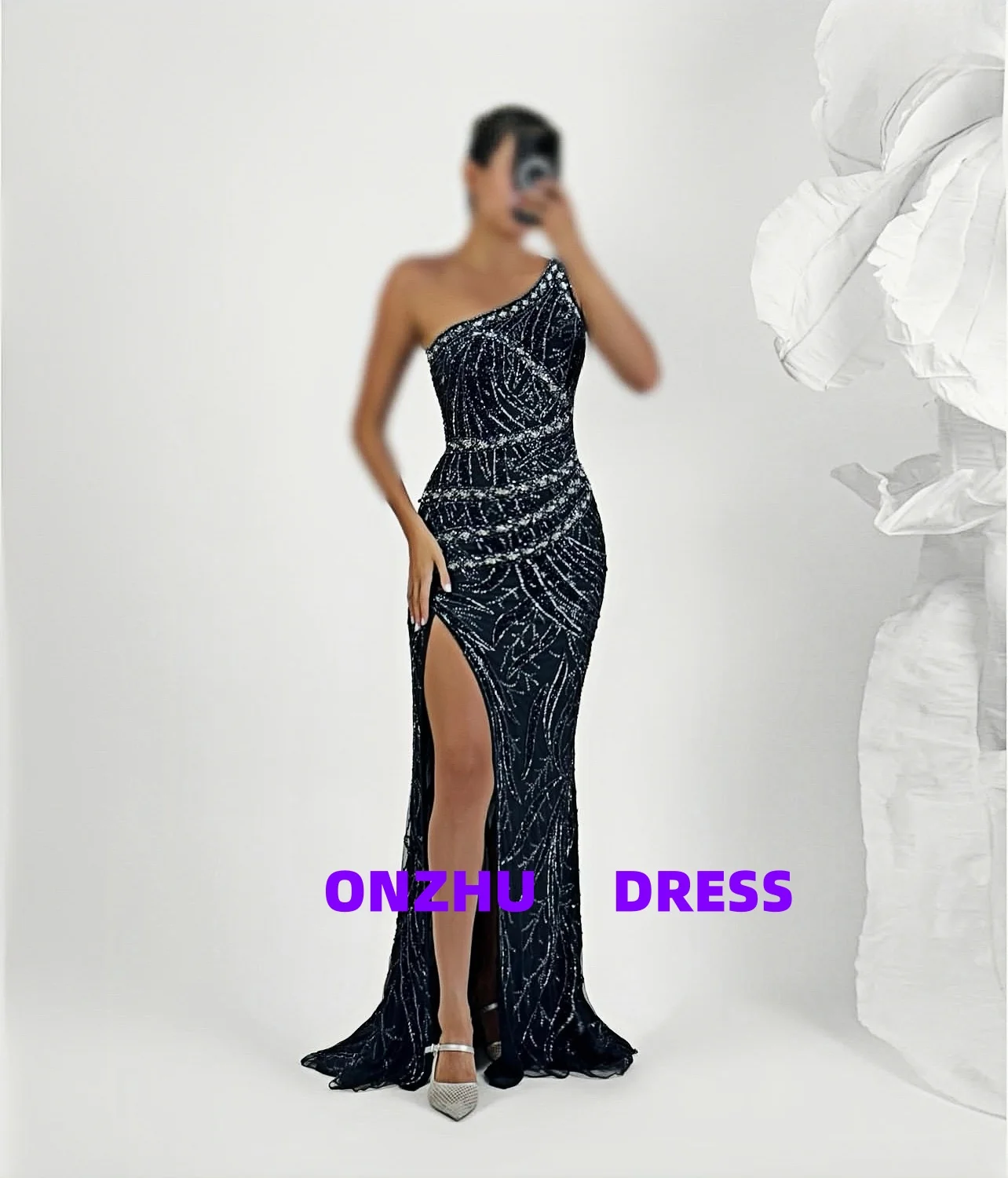 

Вечерние платья русалки без рукавов на одно плечо по индивидуальному заказу, роскошные вечерние платья, вечернее платье, вечернее платье