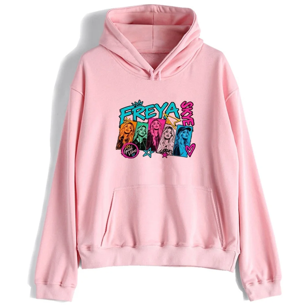 Freya Skye hoodies harajuku hoodie korean style long coat unisex pullover