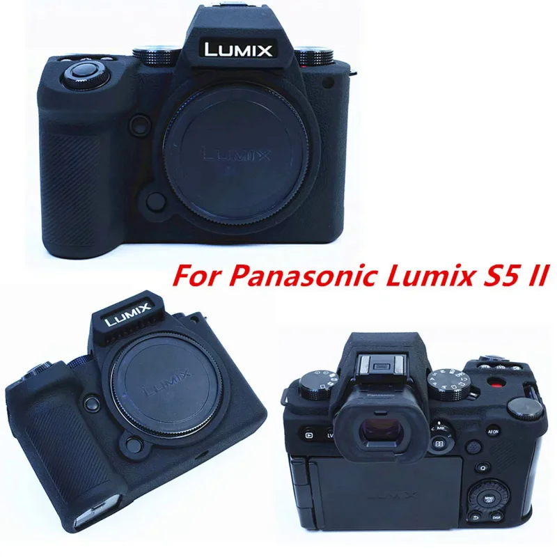 Dla LUMIX S5 II IIx S5II S5IIx Silikonowy pokrowiec ochronny na aparat Torba na aparat Antypoślizgowa konstrukcja teksturowana