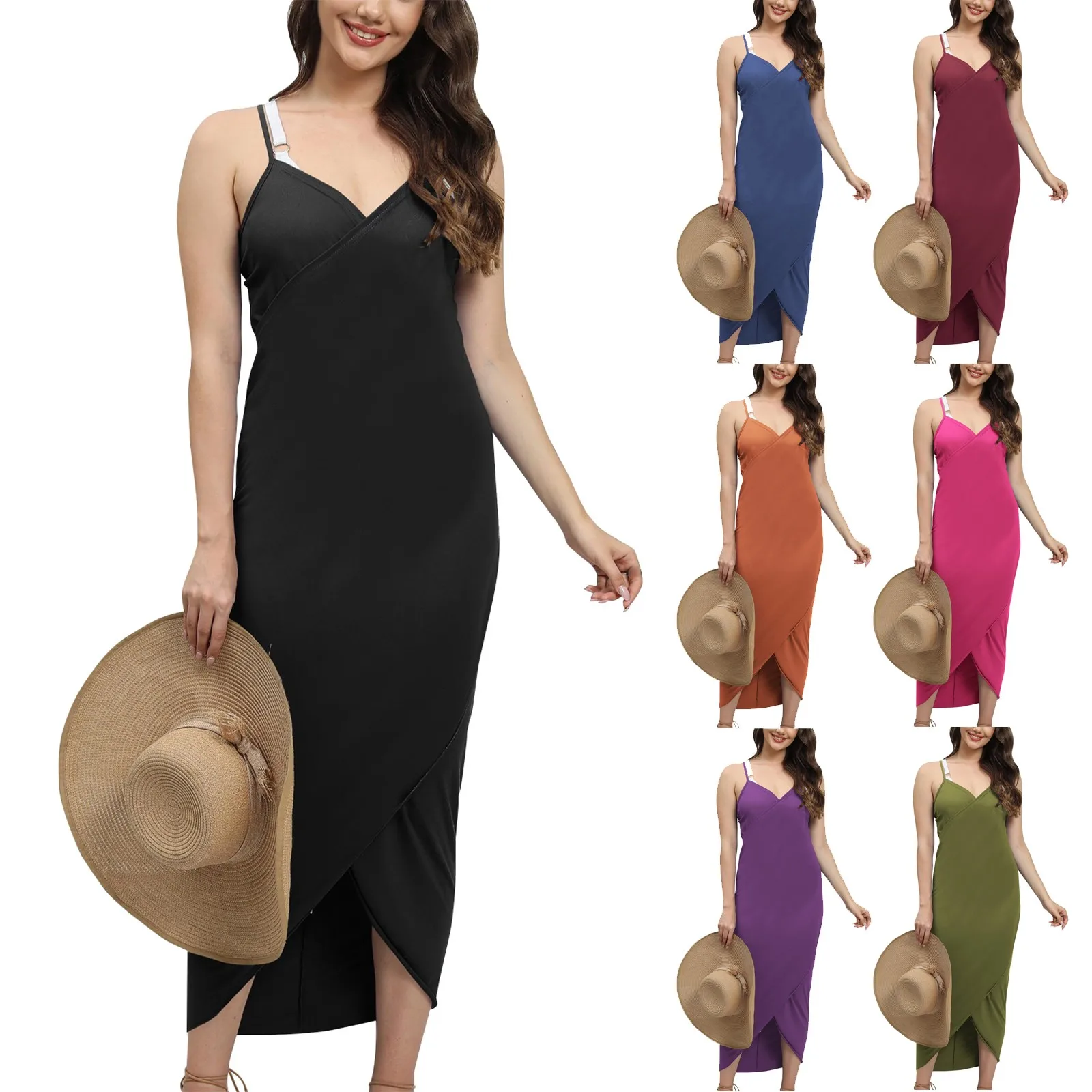 Robe de plage pour femmes, grande taille, écharpe, ronde, Industries ong, jupe maxi, cover-up, bikini, été