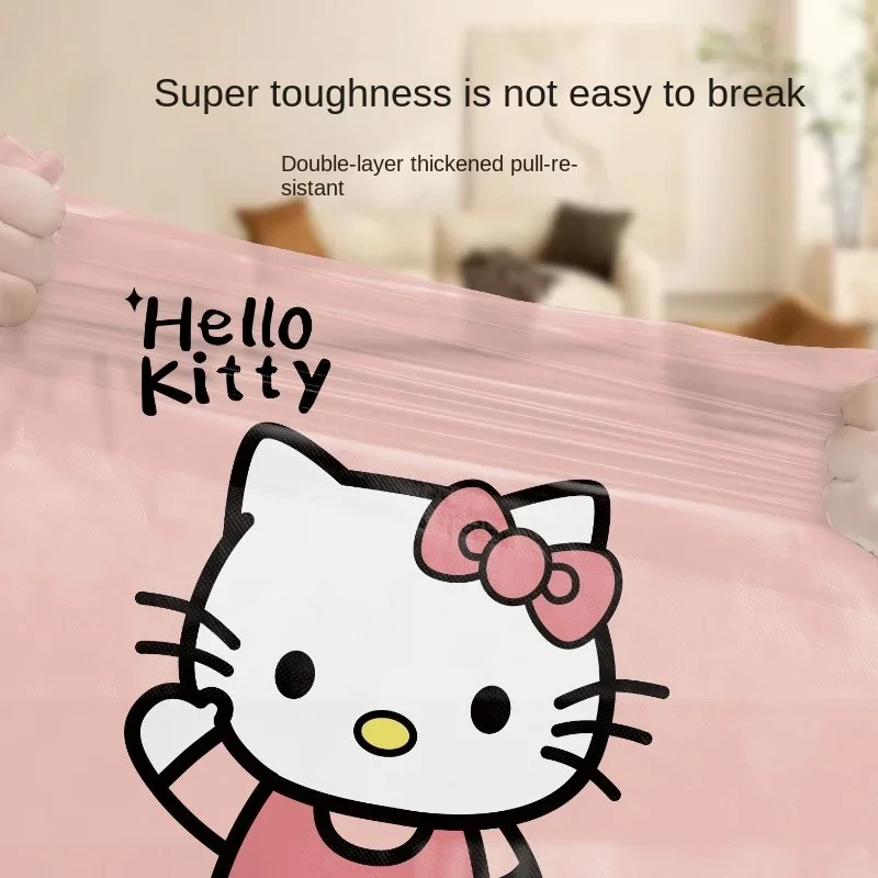 Sanrio Cartoon Hello Kitty Anime Garbage Bag Home Portable Drawstring Large Thick Living Room Kitchen Dormitory Office Kawaii image 3