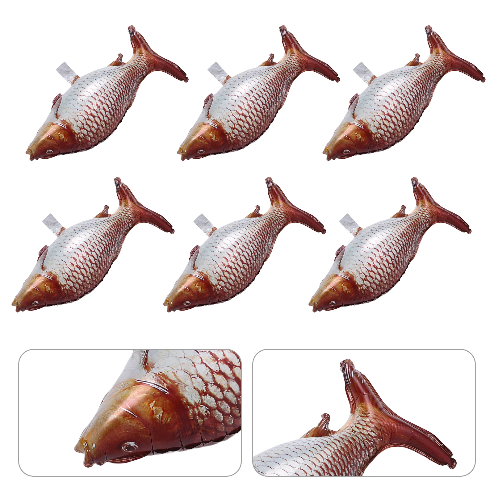 

10 Pcs Simulated Fish Balloons Party Decorations Birthday Shaped Carp Ballon Foil Aluminum Film
