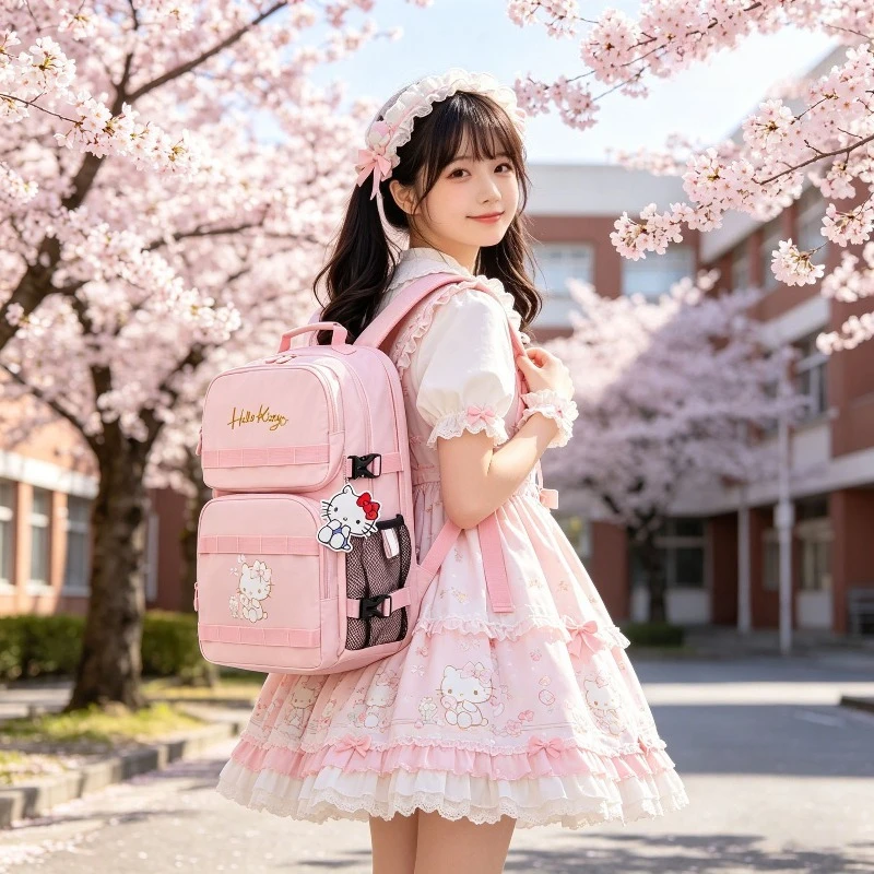 Mochila Hello Kitty de Grande - Embroidery Ai avaliação e preço