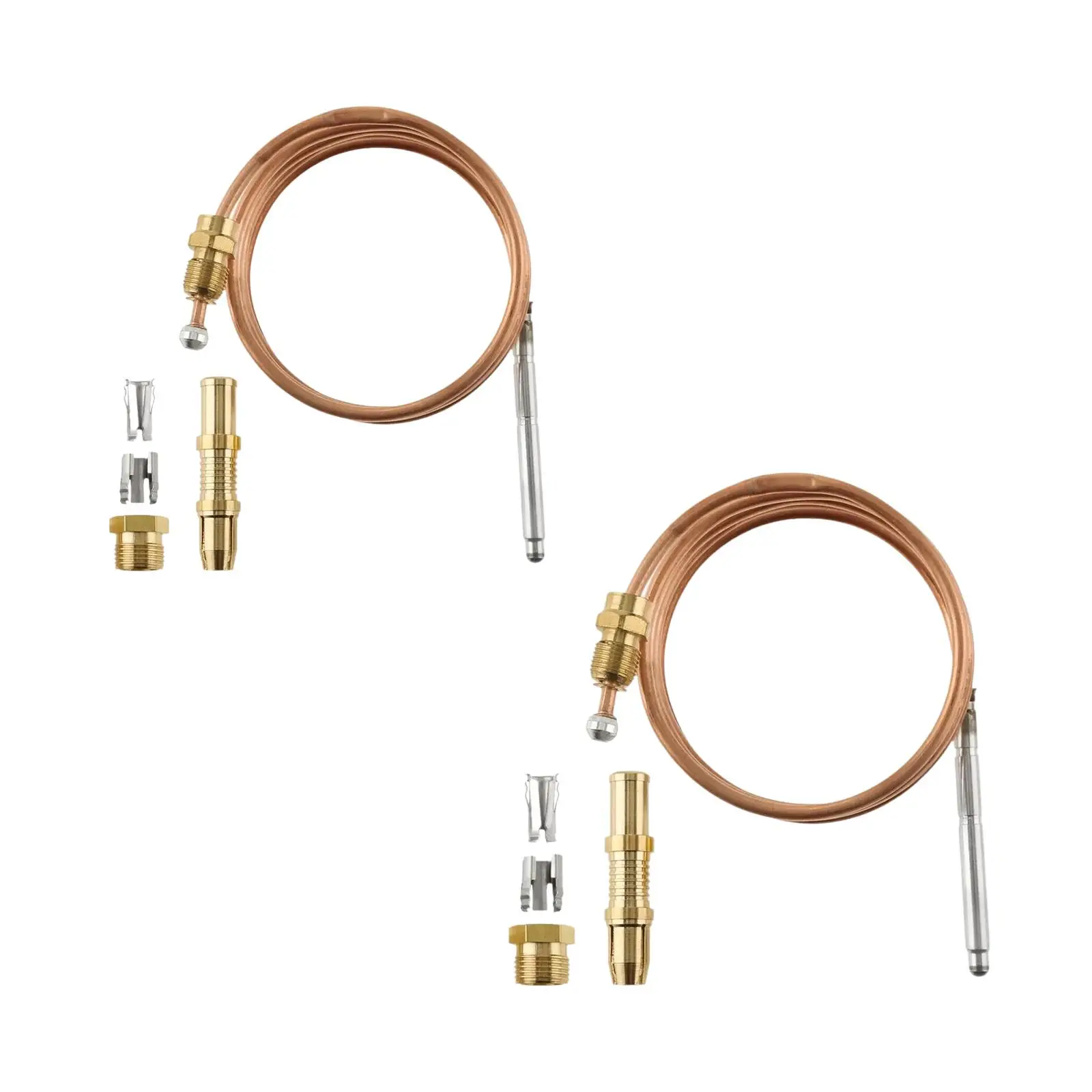 Thermocouple Replacement Set Professional Accessory Copper for Thermostat Control Burner for Water Heaters Home Fire Places