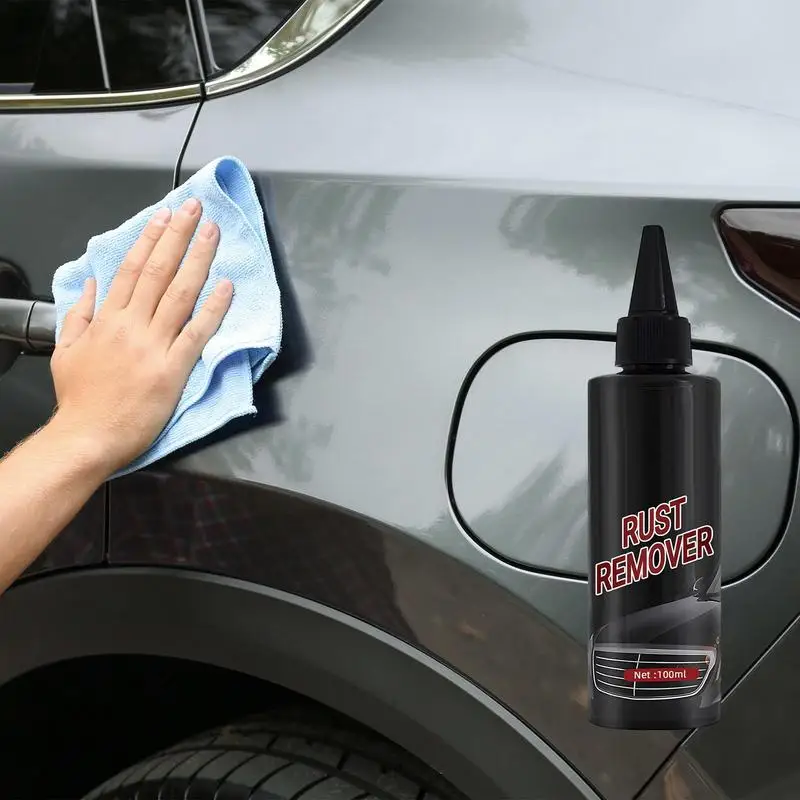 100ml Car Rust Remover Spray Wheel Hub Cleaner Metal Paint Cleaner Anti Rust Repair Tool Auto Iron Powder Cleaning Accessories