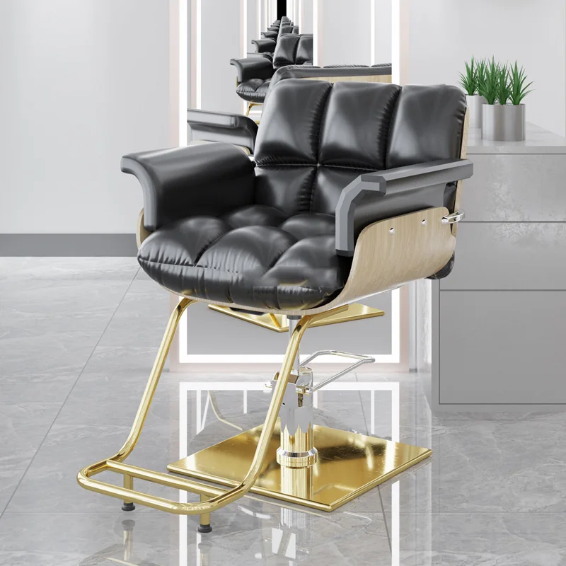 Rotating Chair Shampoo Wash Hair Salon Hairdresser Chairs Luxury Beauty Furniture High Heel Stools Sillas Wheels Iron Gamer