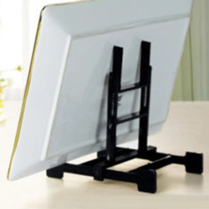 Book Display Stands For 6\'\'-10\'\' dish Holder Picture Art Bowl Easel Plate Transparent/black Brand New High quality